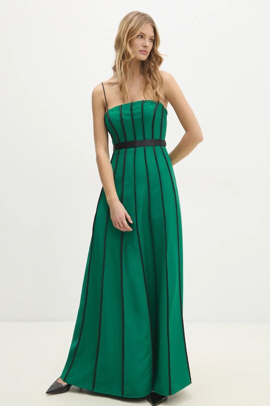 Answear Lab rochie maxi verde 3026.ijs