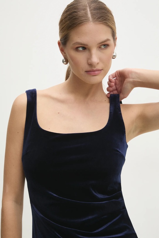 Answear Lab rochie de catifea bleumarin 5194.ios