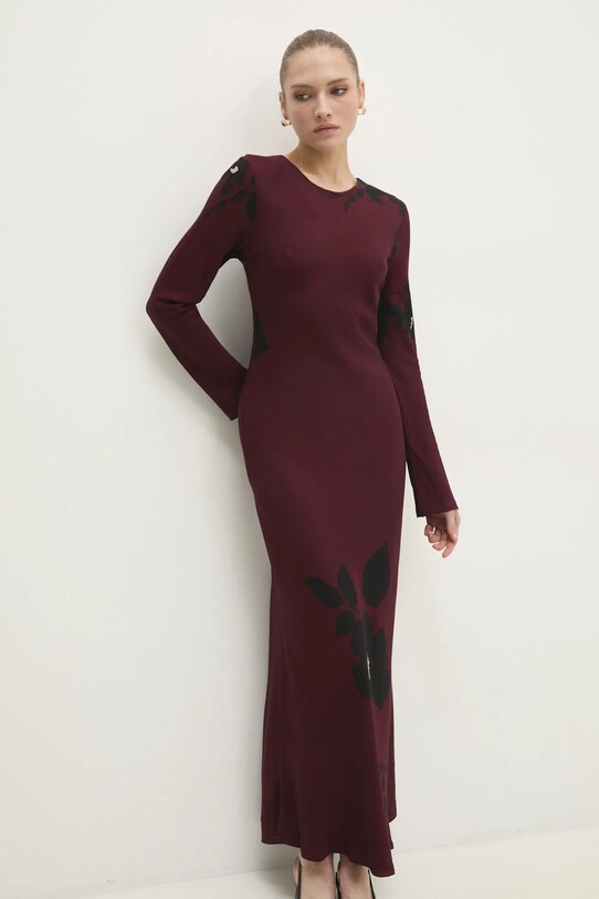 Платье Answear.LAB узор бордо 92767.IKK