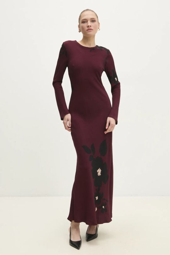 Answear Lab rochie 92767.IKK burgundia WW25