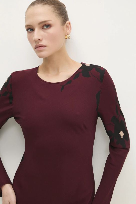 Answear Lab rochie burgundia 92767.IKK