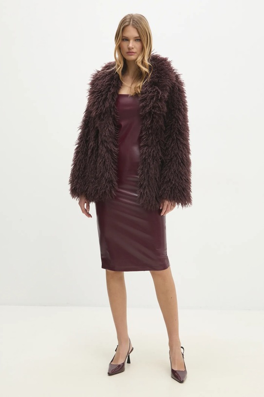 Answear.LAB sukienka 95255.IKK bordowy WW25