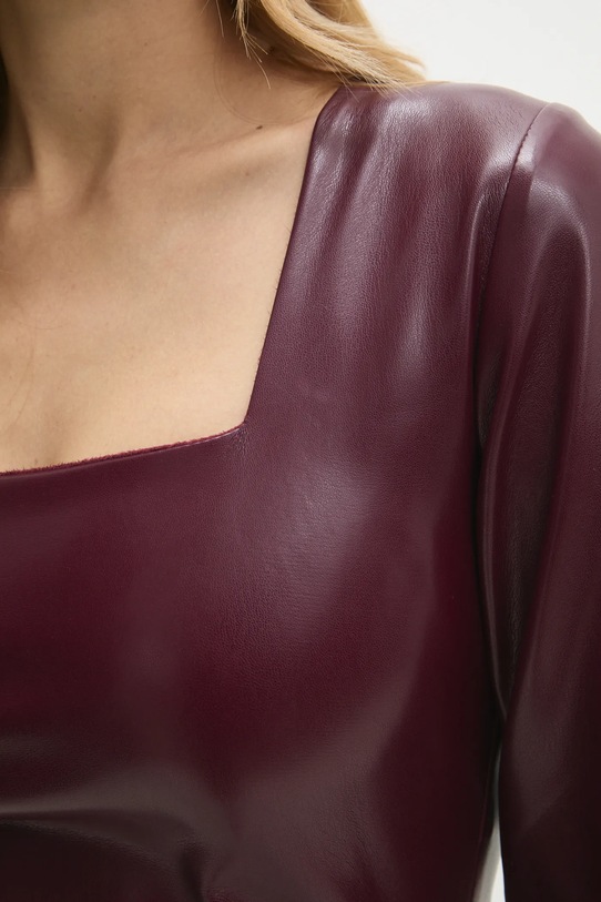 Answear.LAB sukienka 95255.IKK bordowy