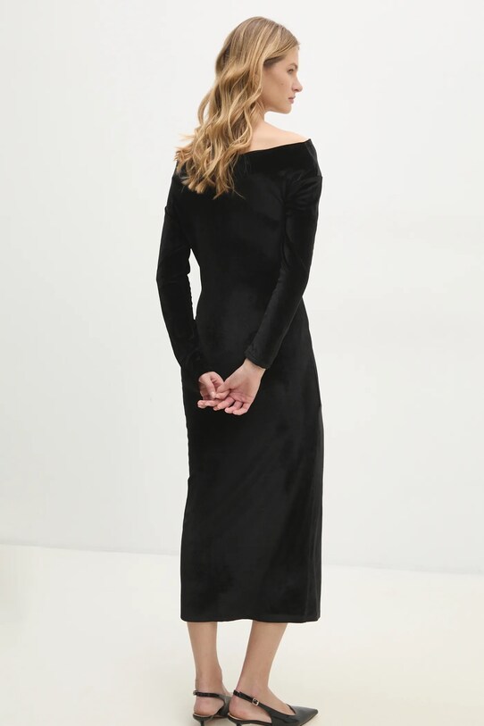 Одежда Платье из велюра Answear.LAB 92796.IKK чёрный