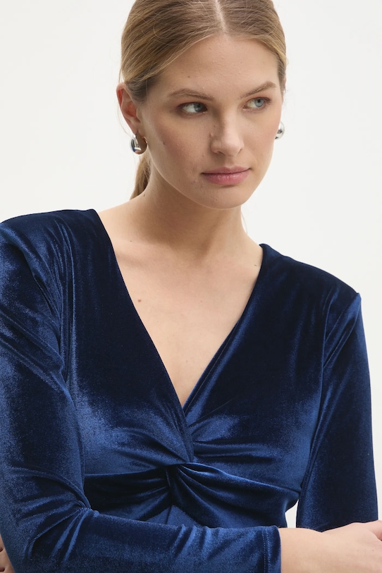 Платье из велюра Answear.LAB голубой 92795.IKK