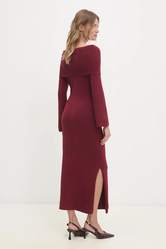 Odzież Answear.LAB sukienka tl183.fms bordowy