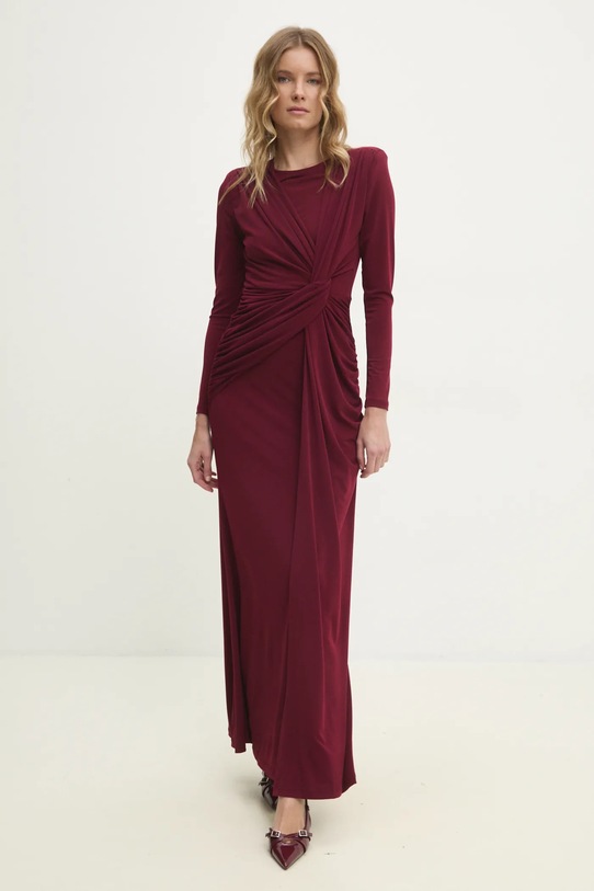 Answear.LAB sukienka sng.84.tos bordowy WW25