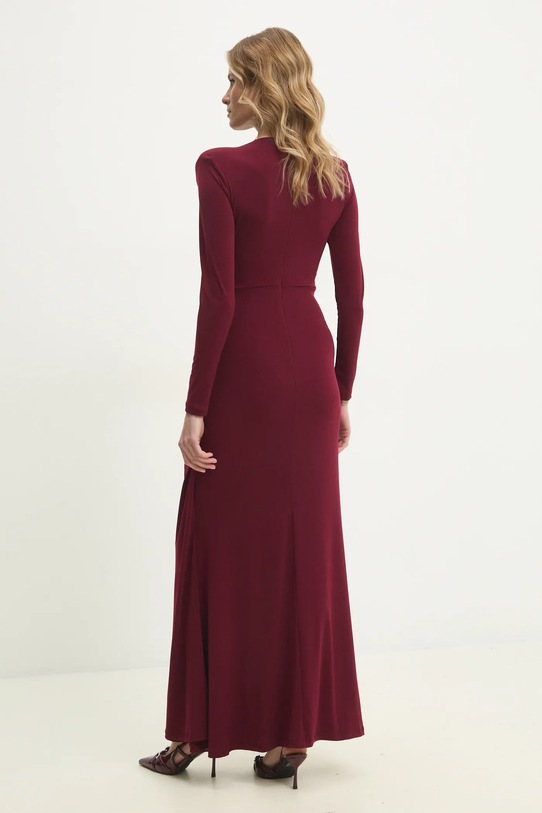 Odzież Answear.LAB sukienka sng.84.tos bordowy