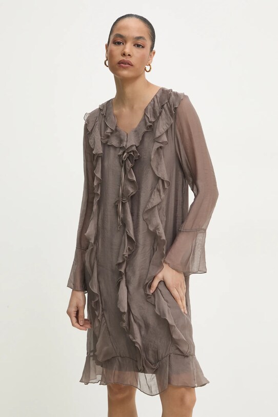 Answear Lab sukienka casual szary d1058.ios