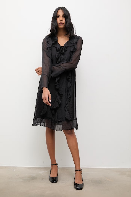 Answear Lab rochie d1058.ios negru WW25