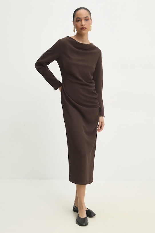 Φόρεμα Answear.LAB 92803.ios καφέ WW25