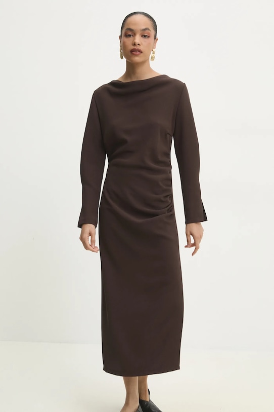 Φόρεμα Answear.LAB καφέ 92803.ios