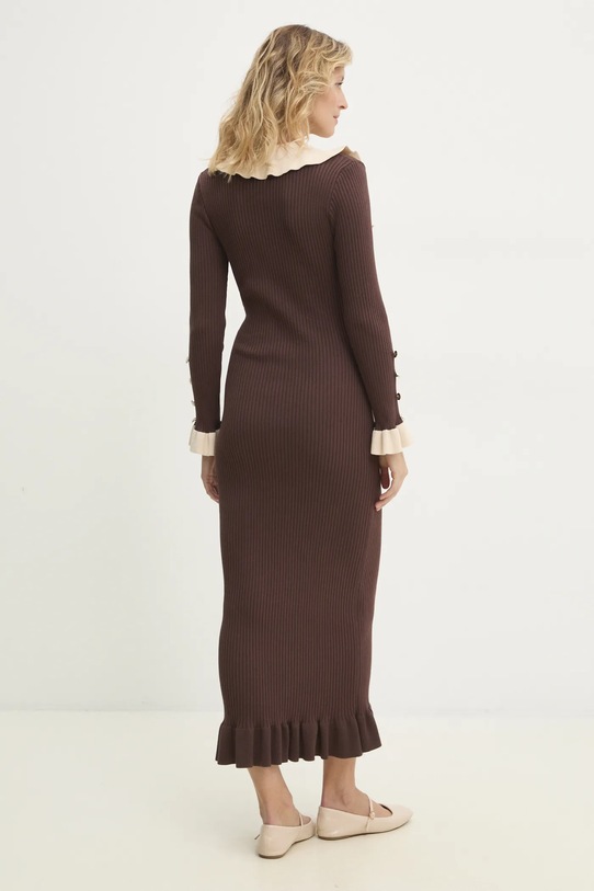 Answear Lab sukienka brązowy 1095.ilk