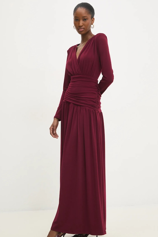 Šaty Answear.LAB sng.94.tos burgundské WW25