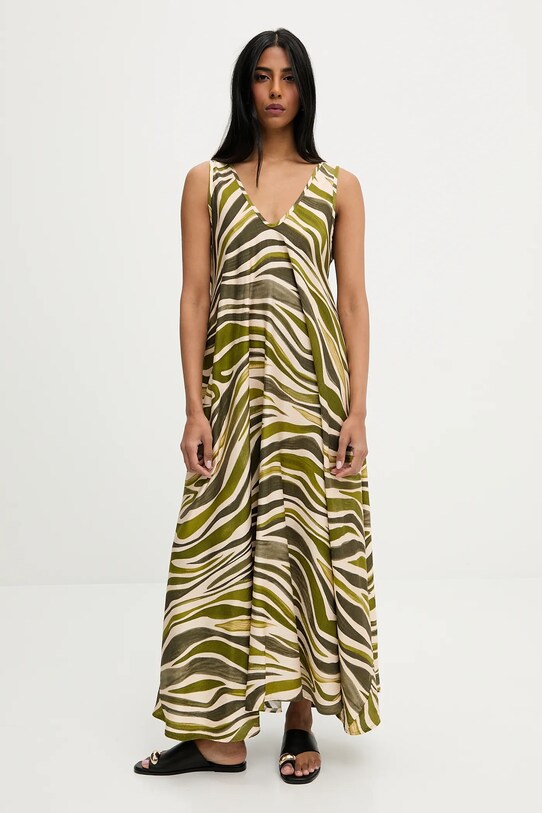 Answear.LAB sukienka zielony CC2489.ums