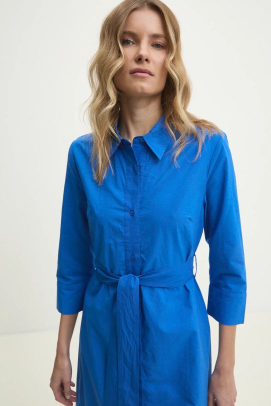 Pamučna haljina Answear.LAB daly2024.flk plava WW25