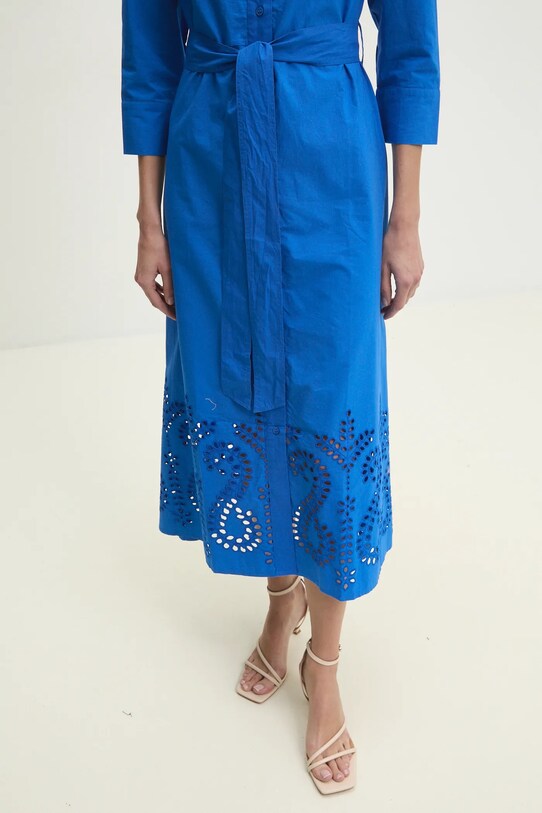 Pamučna haljina Answear.LAB daly2024.flk plava