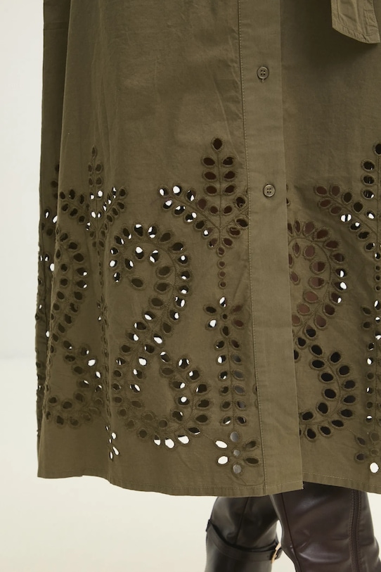 Answear Lab rochie din bumbac daly2024.flk verde