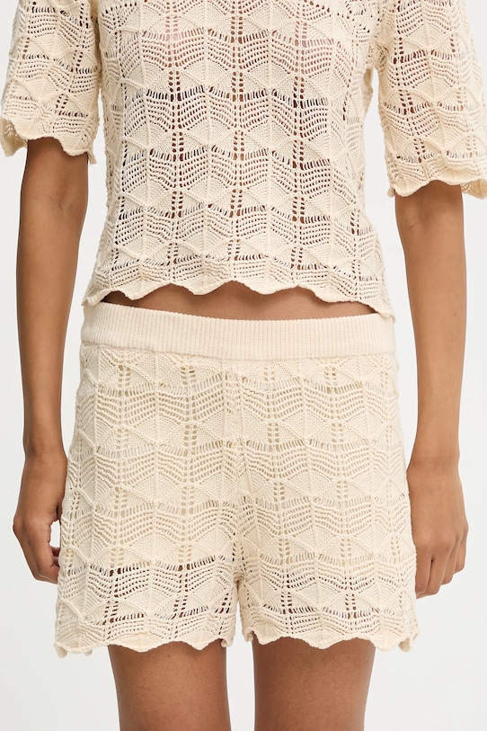 Odzież Answear.LAB bluzka i szorty bawełniane LKST.274REDO.ums beżowy