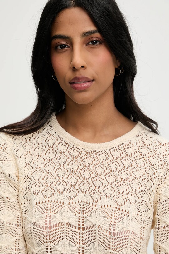 Answear.LAB bluzka i szorty bawełniane LKST.274REDO.ums beżowy