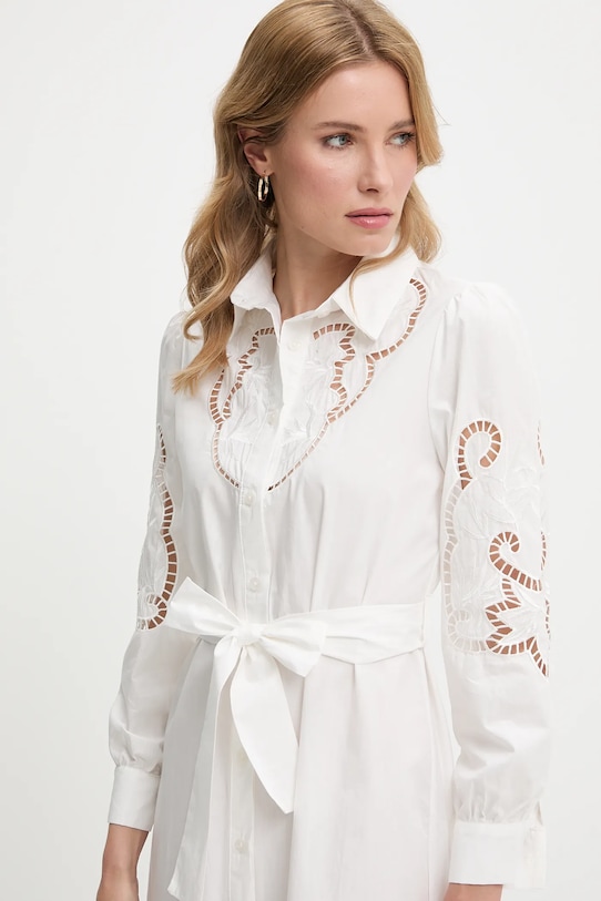 Answear.LAB sukienka bawełniana beżowy v3415.flk