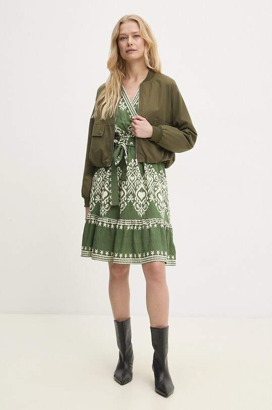 Answear.LAB sukienka MR21870.hlk zielony WW25