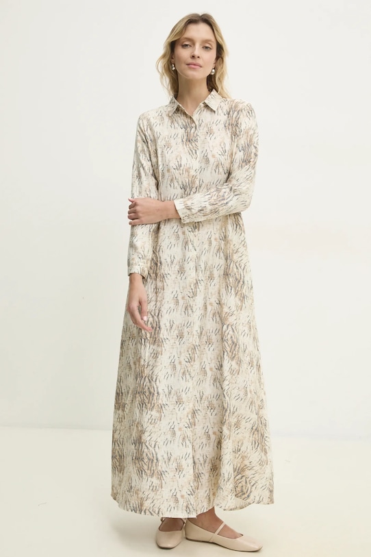 Šaty Answear.LAB maxi béžová QB720507.hms