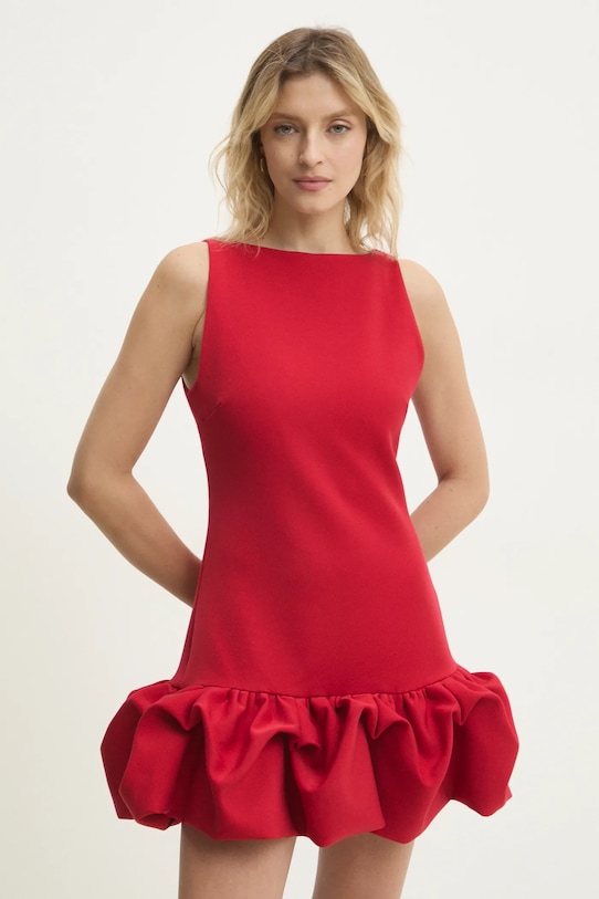 Φόρεμα Answear.LAB με ελαστάν κόκκινο LD1830.hlk