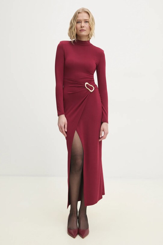 Answear Lab rochie maxi rosu 25698.hos