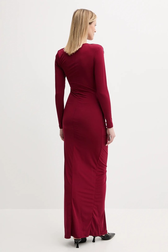 Odzież Answear.LAB sukienka rh1.TWK bordowy
