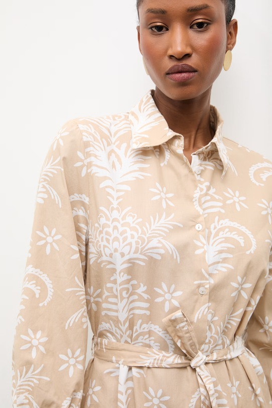 Answear.LAB vestito in cotone pekenia2024.045.FKK beige