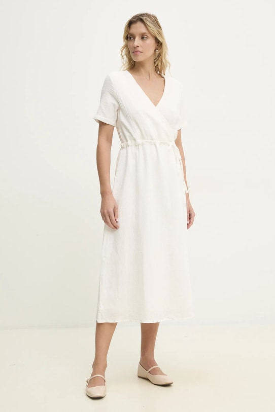 Answear Lab rochie din bumbac ps8867.FKK alb WW25