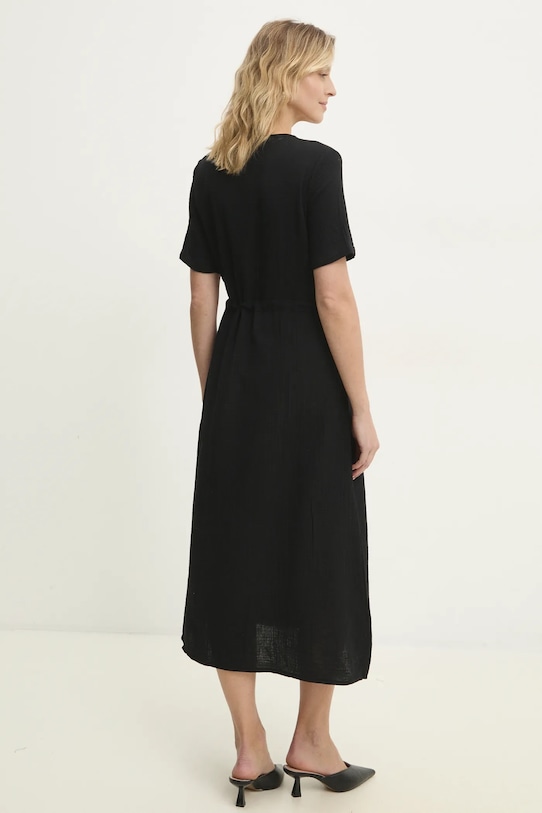 Ρούχα Βαμβακερό φόρεμα Answear.LAB ps8867.FKK μαύρο