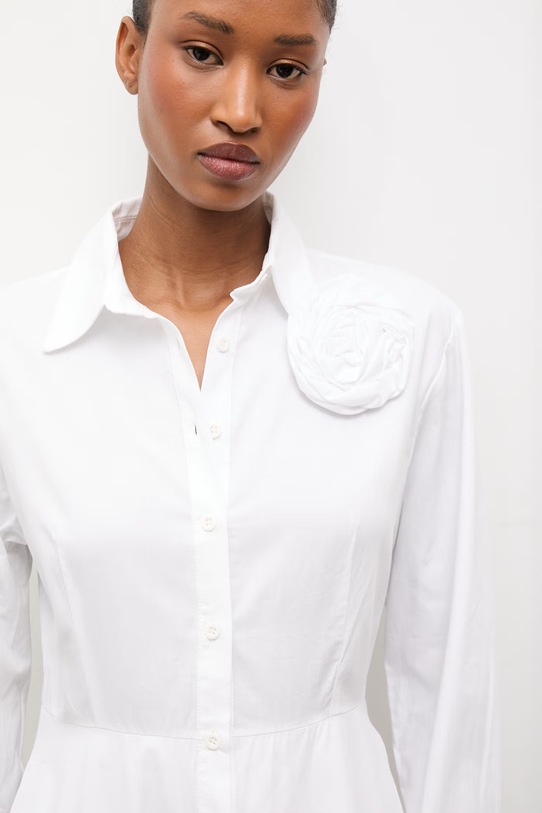 Bavlněné šaty Answear.LAB 12247..tos bílá