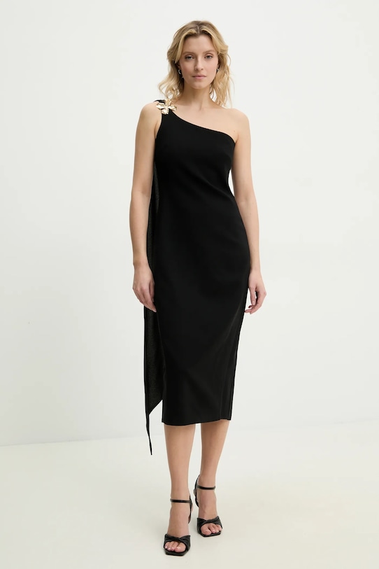 Answear.LAB sukienka midi czarny 3097.TKK