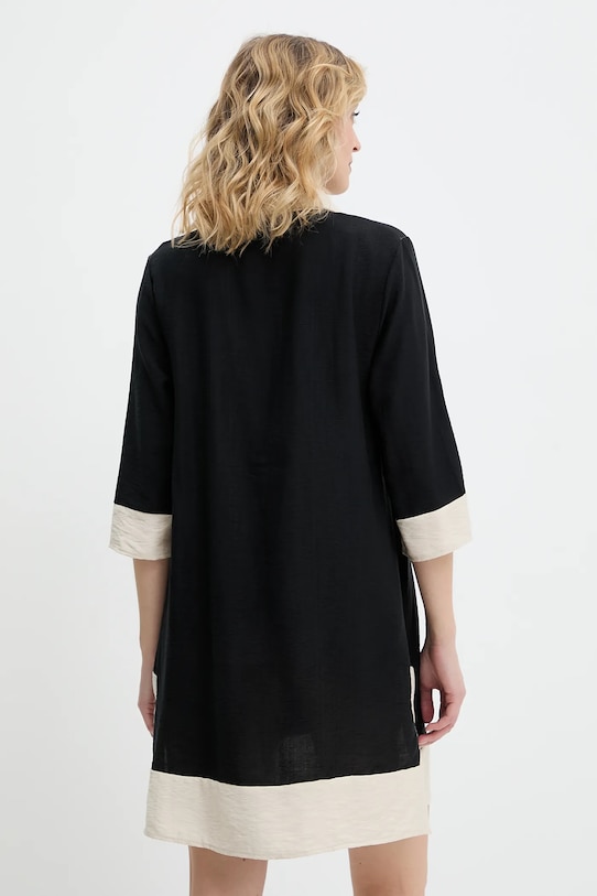 Одяг Льняна сукня Answear.LAB E25.09.FLK чорний