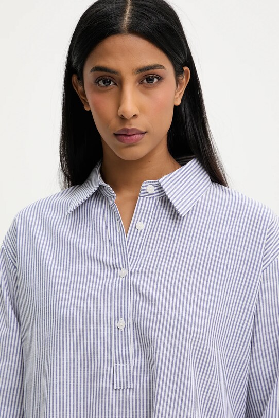 Answear Lab sukienka lniana granatowy W25.88.flk