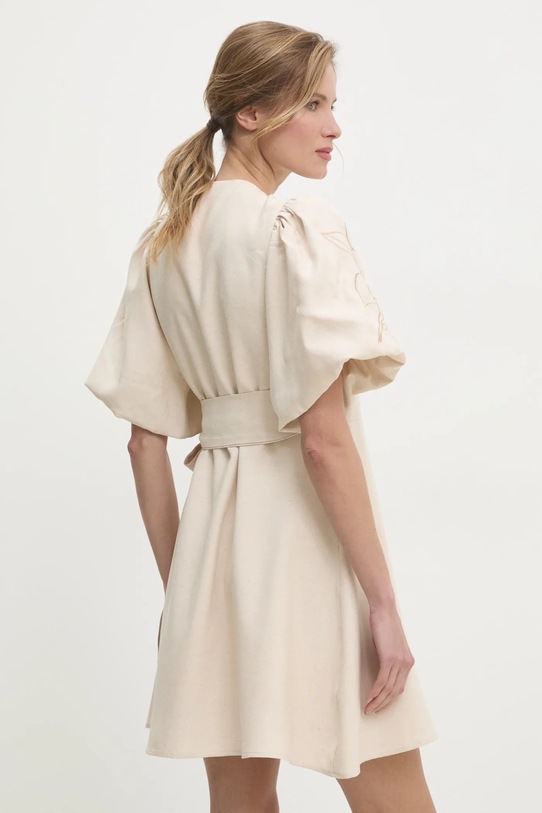 Odjeća Lanena haljina Answear.LAB 24421yr.fos bež