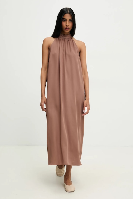 Answear.LAB sukienka sng.115.tos brązowy WW25