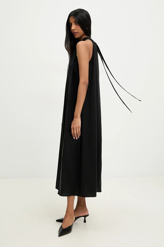 Answear Lab rochie legat negru sng.115.tos