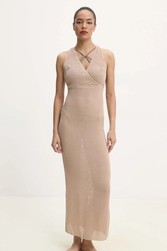 Answear Lab rochie de plaja hld.618.p.24.flk bej WW25
