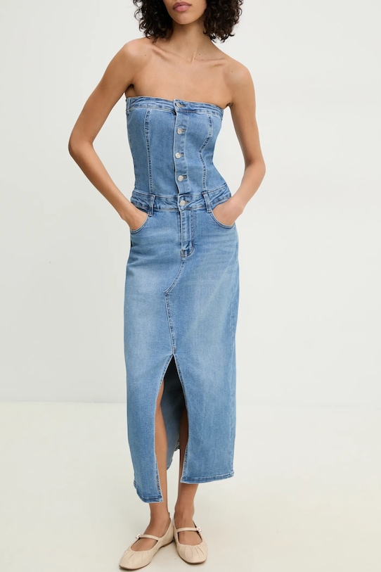 Answear Lab rochie din denim SA7046.hos albastru WW25