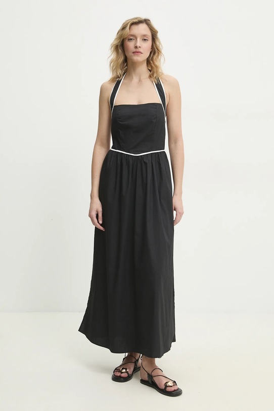 Answear.LAB sukienka bawełniana casual czarny MA1177.hms