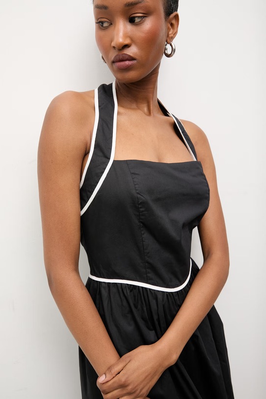 Бавовняна сукня Answear.LAB чорний MA1177.hms