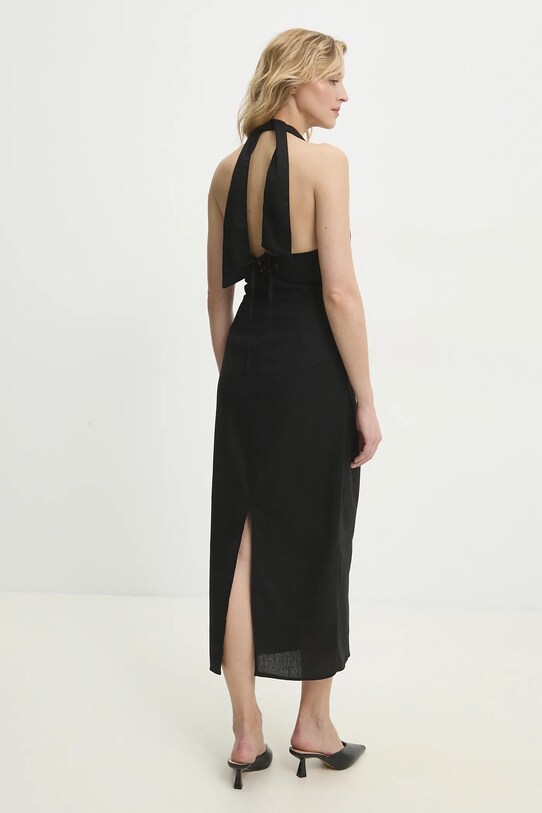 Îmbrăcăminte Answear Lab rochie din in ps9093s.fos negru