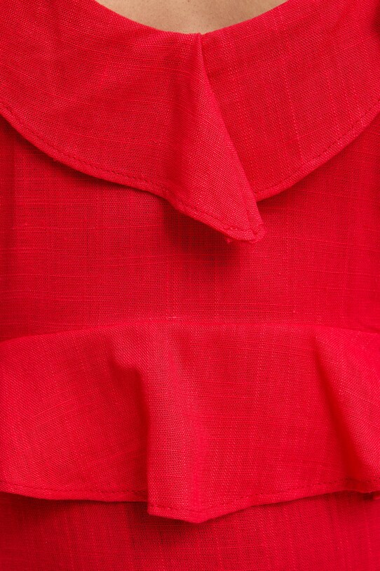Answear Lab rochie din in ps9087s.fos rosu