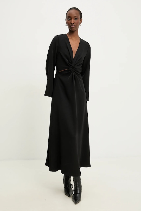 Answear.LAB sukienka rozkloszowany czarny L9029.hos