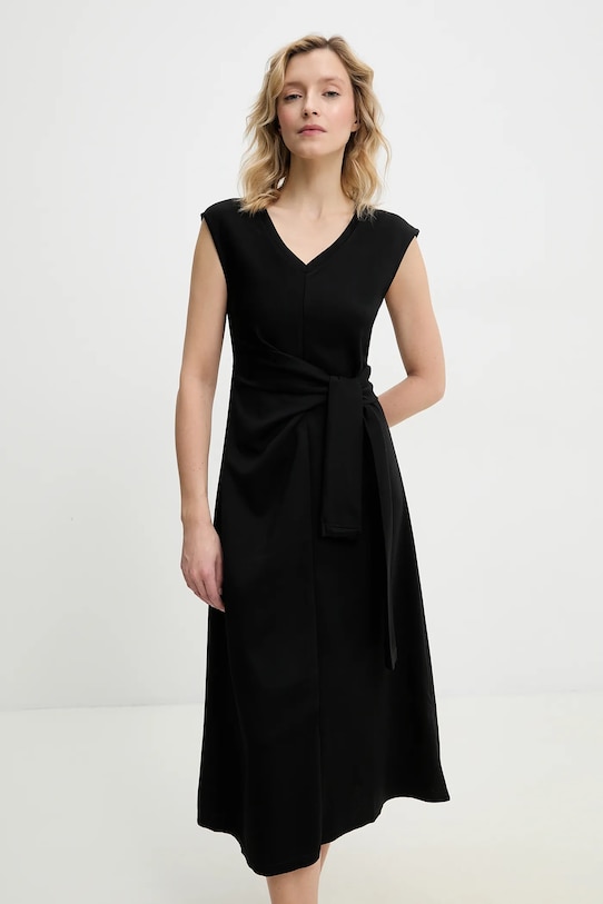 Answear Lab rochie midi negru 5220.hos