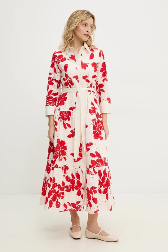 Бавовняна сукня Answear.LAB 4665.fos червоний WW25