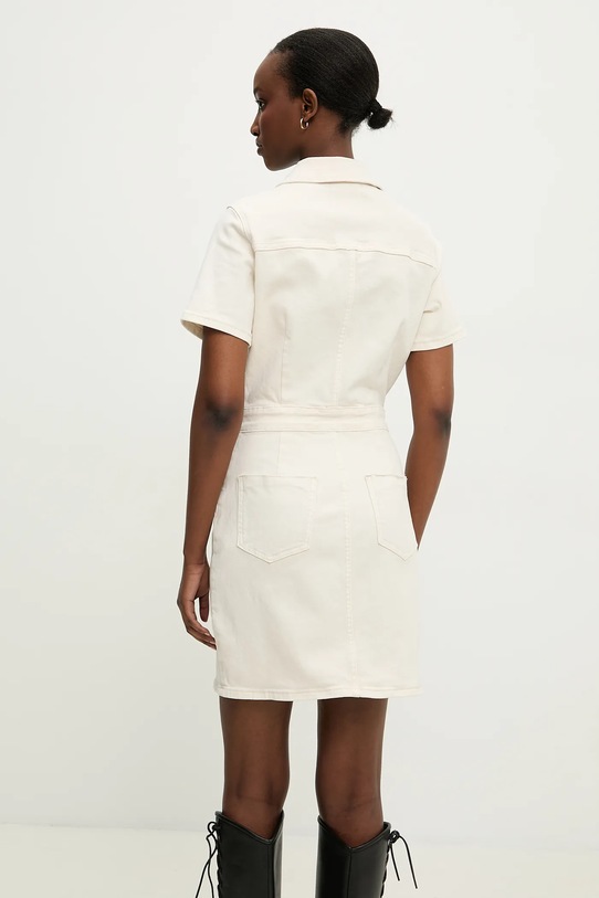 Odzież Answear.LAB sukienka jeansowa rd2339.5.flk beżowy